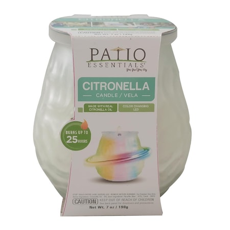 Patio Essentials Patio Essentials Citronella Candle with LED Light 7.1 oz 22278-LED