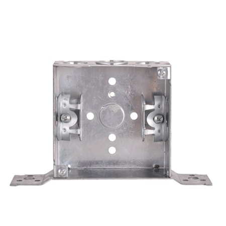 E Energetic Lighting 4" Square welding box with bracket 1-1/2" Depth metal Electrical box, 24PK EMB-41CW-LB