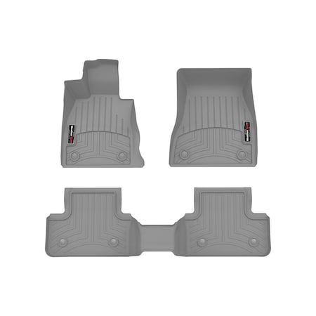 Weathertech Grey, Front and Rear Floorliners 461845-1-3