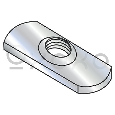 Oxoxo 1/4-20 Spot Weld Center Hole Tab Thin Weld Nut Plain, 1000PK 286185