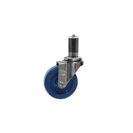 Service Caster 4'' SS Solid Poly Wheel Swivel 1-3/8'' Expanding Stem Caster SCC-SSEX20S414-SPUS-138