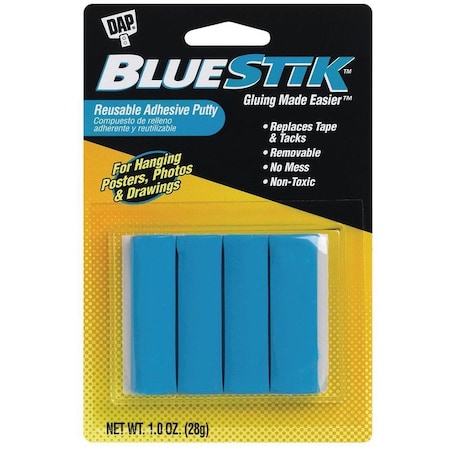 3M 1 Oz Dap 01201 RapidFuse Bluestik Reusable Adhesive Putty 10112