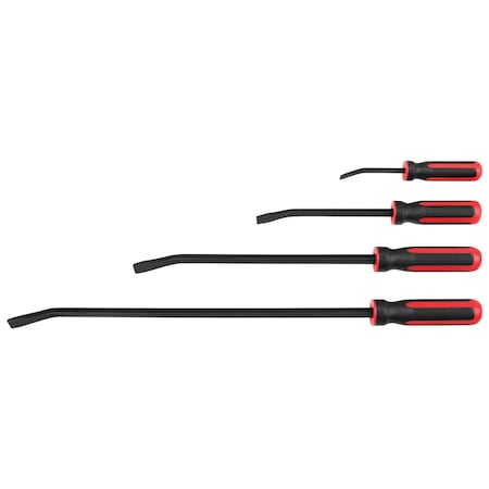 Performance Tool 4 pc. Pry Bar Set, Chrome Vanadium, Storage Tray W2030