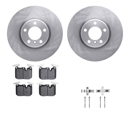Dynamic Friction Co DFC Brake Rotor with 5000 Brake Pads and Hardware Kit 6512-31555