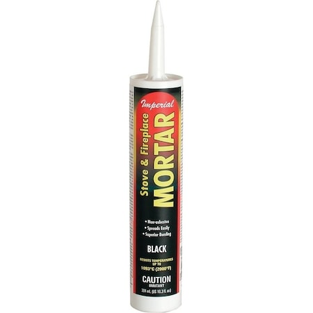 Imperial Fireplace Stove Mortar, Opaque Black, 103 oz Cart KK0306