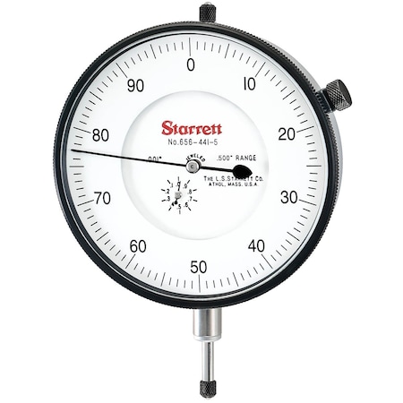 Ls Starrett DIAL INDICATOR- 0 -.500in- .001in GRAD 656-441/5J