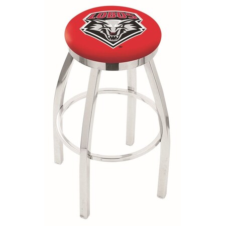 Holland Bar Stool Co 36" Chrome New Mexico Swivel Bar Stool, Accent Ring L8C2C36NewMex