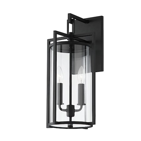 Troy Lighting Percy 2 Light Wall Sconce 9 In. Textured Black B1142-TBK
