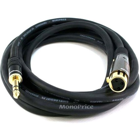 Monoprice XLR F TO 1/4INCH TRS M 16AWG CABLE10FT 4770