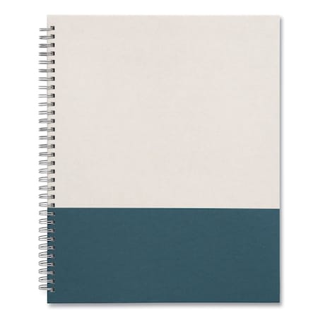 Tru Red Wirebound Hardcover Notebook, 1-Subject, Narrow Rule, Gray/Teal Cover, 80 11 x 8.5 Sheets TR55738