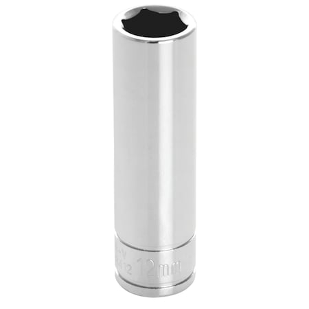 Performance Tool 3/8 In Dr. Deep Socket 12Mm Socket Dp 12Mm, W38412 W38412
