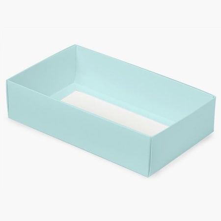 Nashville Wraps Aqua Macaron and Cookie Box Base, 8.25x5x2, 100PK MCBDAQ