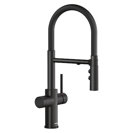 Blanco Catris Flexo Filter-Ready Semi-Pro Pull-Down Dual-Spray Kitchen Faucet - Matte Black 442992