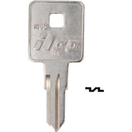 Kaba Ilco Craftman BRS Key Blank, 1605, 10PK AA00019172