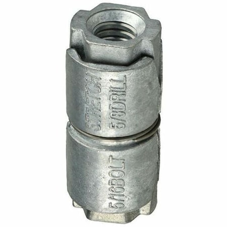 Dottie Double Lag Shield, 3/8" Dia, 2-1/16" L, Alloy Steel 50 PK DEA38