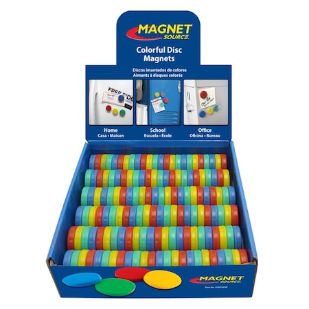 Magnet Source Magnet Source 1.25 in. L X 0.25 in. W Assorted Disc Magnets 0.5 lb. pull 1 pk 07791X144DSP