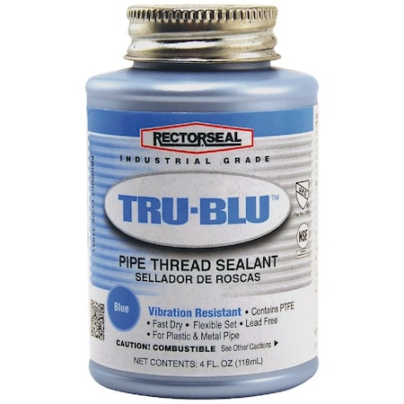 Rectorseal Tru-Blu 4 Oz. Blue Pipe Thread Sealant 31630
