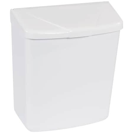 Non-Branded White Wall Mountable Sanitary Napkin Receptacle JAN200