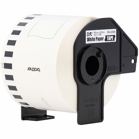 Brother Continuous Label Stock, White, Matte DK2205