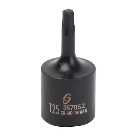 Sunex 3/8 in Drive T25 Star Impact Socket 3670S2
