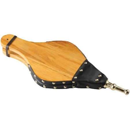 Simple Spaces Simple Spaces A801-C3L Wood Fireplace Bellow with Brass Trim, Hardwood A801-C3L