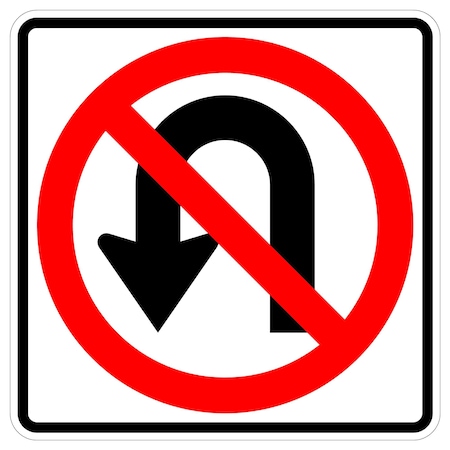 Sign Solutions Usa Traffic Sign, 18 in Width, Aluminum Sign, Square DUS10DWT1818R3-4