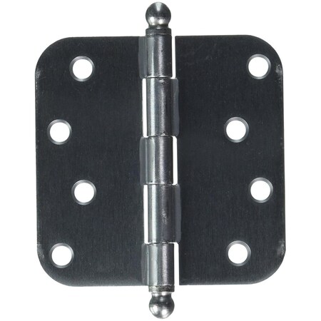 Patioplus 4 x 4 x 0.62 in. Radius Hinge Steel - Brushed Chrome PA590539