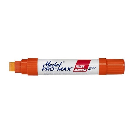 Markal Paint Marker, Medium Tip, Orange Color Family, Paint 90904