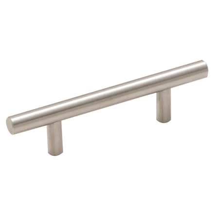 Amerock Bar Pulls 3 in 76 mm Center-to-Center Sterling Nickel Cabinet Pull, 25PK 25BX19010CSG9