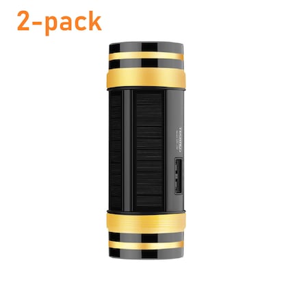 Techko Solar Cylinder Wall Light Dual Direction , 2PK SSL-302-1 (2-pack)