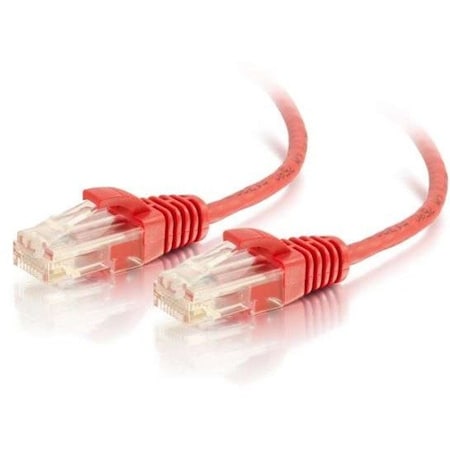 C2G 5FT/1.5M CAT6 CABLE UTP SLIM 28AWG RED 1167