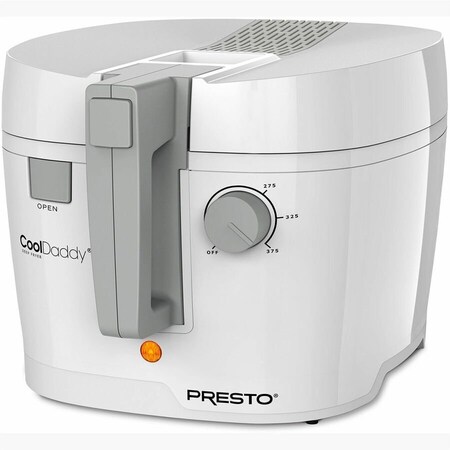 National Presto Cool Daddy White 6 cups Deep Fryer 05443
