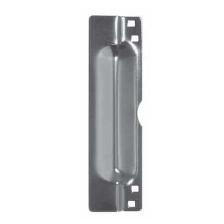 Trans Atlantic Co. 3 x 11 cm Hollow Wood Door Latch Guard in Brushed Chrome GH-LG109-US26D