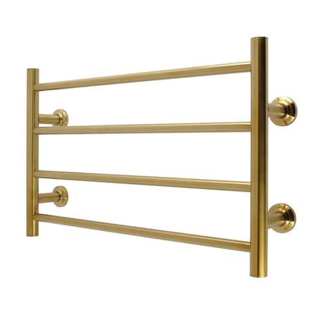 Kingston Brass 24" x 16" Stainless Steel Wall Mount 4-Tier Towel Rack, Brushed Brass DTM241647