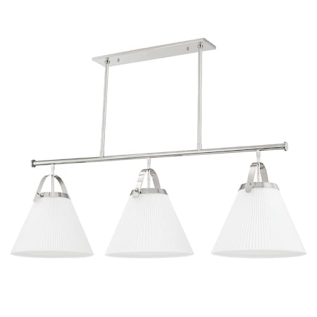 Hudson Valley Lighting Aldridge 3 Light Linear 58 In. Polished Nickel 9658-PN