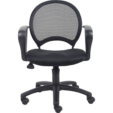 Boss Chair, 25 in W 25" L 38-1/2" H, Loop, Mesh Seat B6217