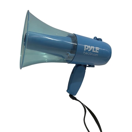 Pyle 30W Megaphone Bullhorn Speaker, Rechargeable Battery with Siren, LED Lights, Adjustable Volume, and PMP36WLT