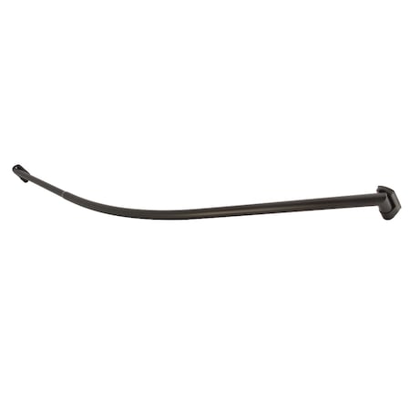 Kingston Brass 60"-72" Stainless Steel Adjustable Single Curved Shower Curtain Rod, Oil Rubbed Bronze CC6725