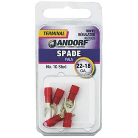 Jandorf Specialty Hardw 60989 Vinyl Insulated Spade Terminal 2218 ga., 10 in. Stud 3402047