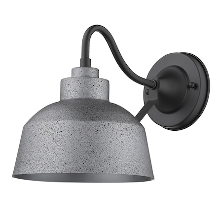 Homeroots Barnes 1-Light Gray Wall Light 398479