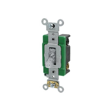 Leviton Toggle Switch, 30 Amp, 120 Volt, Clear 3032-PLC
