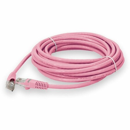 Add-On 25FT RJ-45 MALE TO RJ-45 MALE CAT6A STRAIGHT BOOTED, SNAGLESS PINK UTP ADD-25FCAT6A-PK