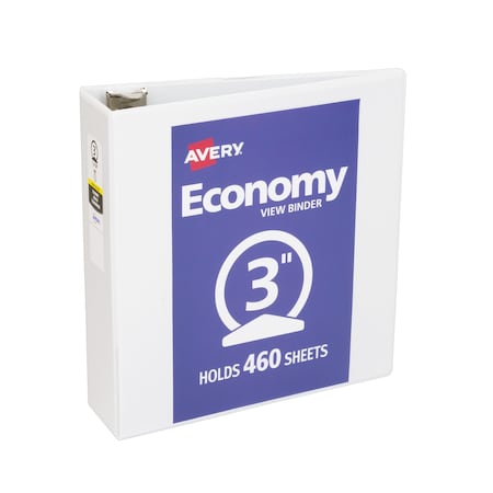 Avery Economy View 3 Ring Binder, 3 in Ring 05800