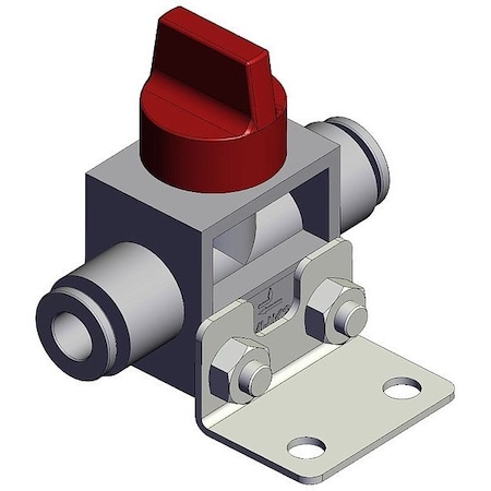 Smc Finger valve, VHK, 44 1/2 mm, 48 mm VHK3A-06F-06FRL