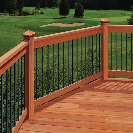 Fortress Building Products 32''x3/4'' Black Sand Galvanized Steel Round Railing Baluster, 10PK 54132008