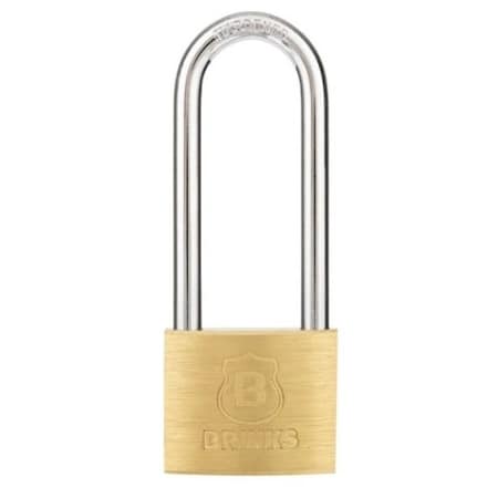 Brinks Keyed Different Padlock, Brass, 40mm, High Security, Long SHKL 171-42001
