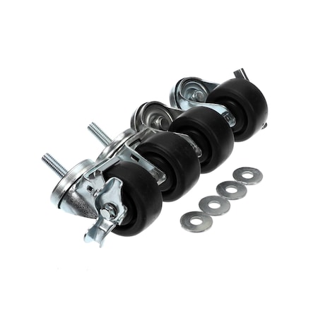 Imbera Caster, Swivel, 2 with Brake, 2 without Brake, Stem, 4PK 2031555