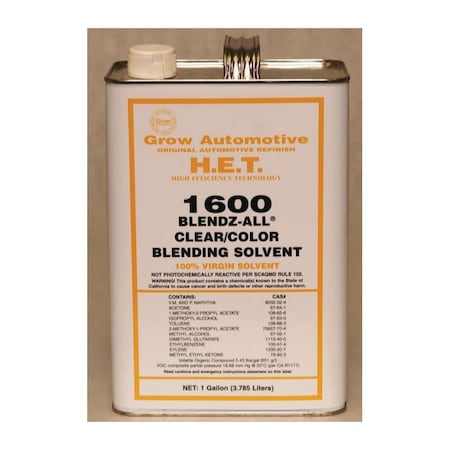 Grow Automotive Universal Blend Solvent, Gallon 1600/01
