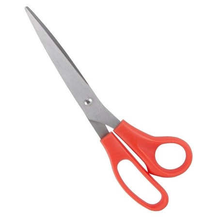 Vulcan Scissor, 8-3/8 in OAL, 5 in L Cut, Stainless Steel Blade, Comfort-Grip Handle, Red Handle 54107D