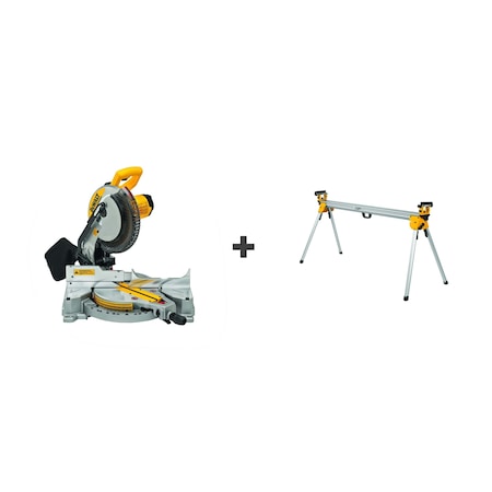 Dewalt Miter Saw, 10 in Blade Dia., 5000 RPMW/Sta DWS713/DWX723